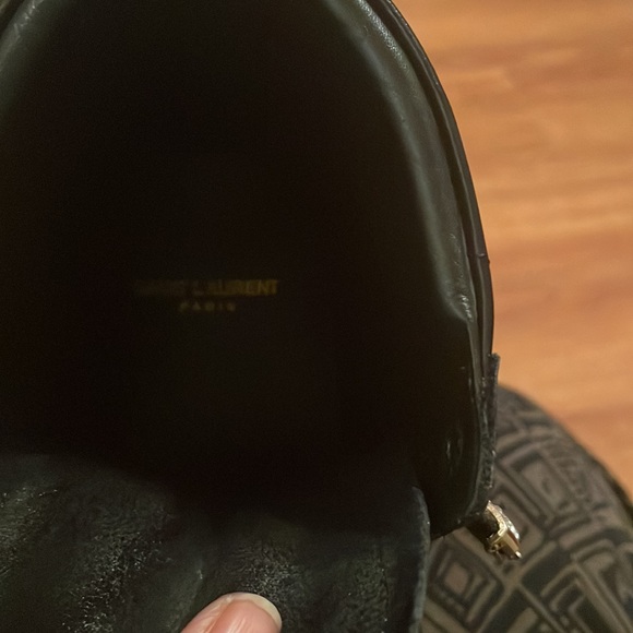 Saint Laurent leather lace  sneaker /boot shoe it’s a size 39 which is a 8.5 US - Picture 5 of 6